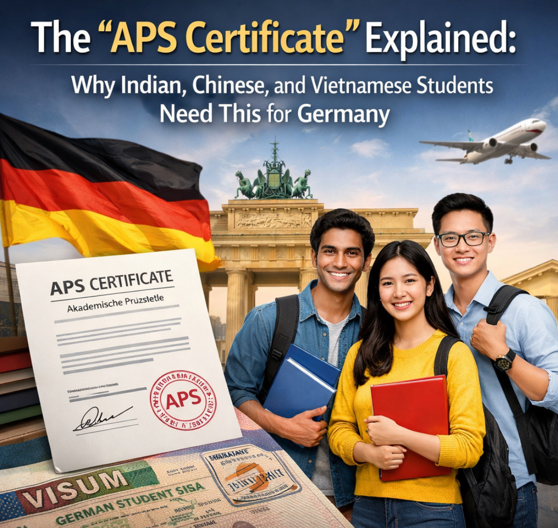 APS Certificate requirement for Indian, Chinese, and Vietnamese students applying to study in Germany