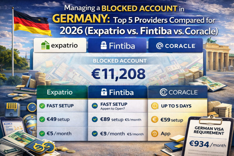 Blocked Account Germany 2026: Top 5 Providers Compared (Expatrio vs Fintiba vs Coracle)