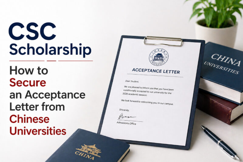 CSC Scholarship: How to Secure an Acceptance Letter from Chinese Universities