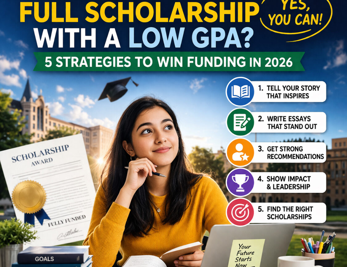 Can You Get a Full Scholarship with a Low GPA? 5 Proven Strategies for 2026.