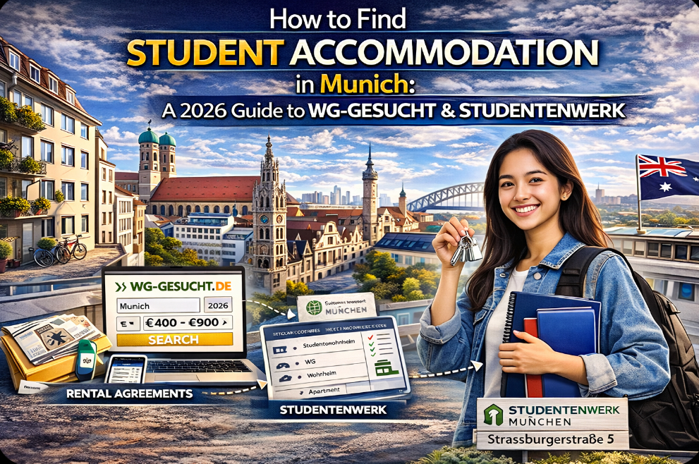 Student accommodation options in Munich using WG-Gesucht and Studentenwerk platforms