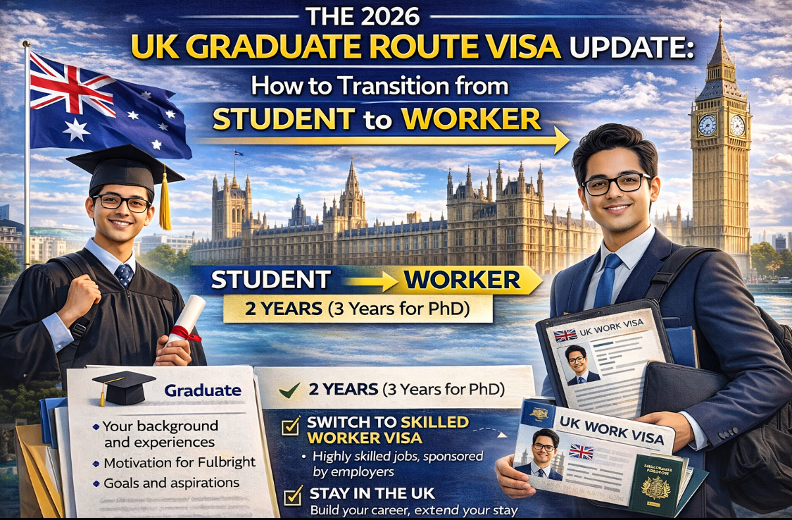 UK Graduate Route visa 2026 transition from student to worker after studies