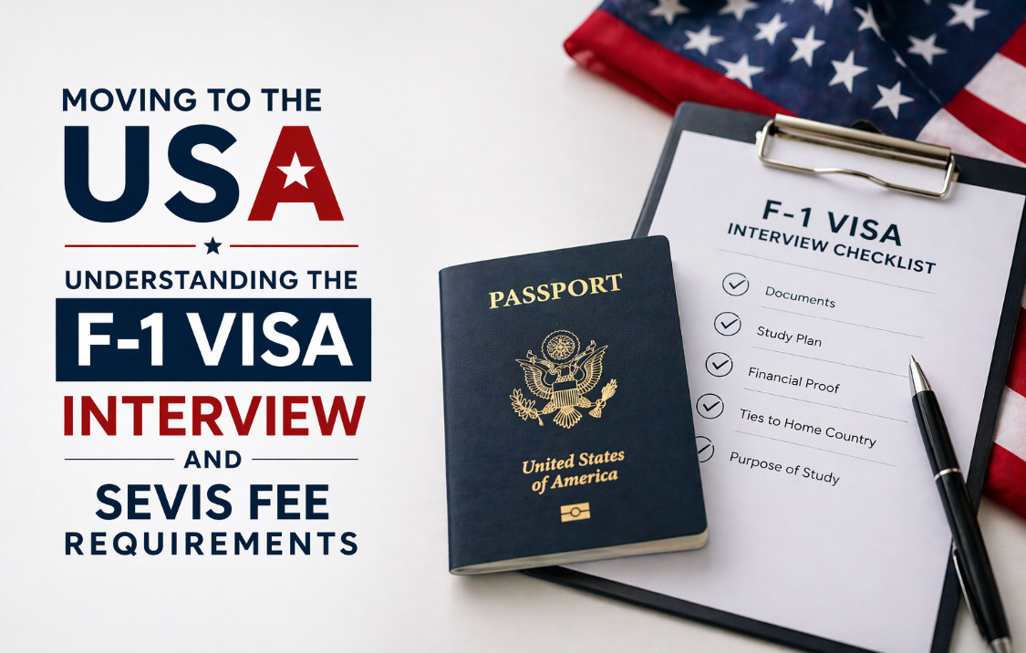 USA student visa F1 interview and SEVIS fee requirements for international students 2026