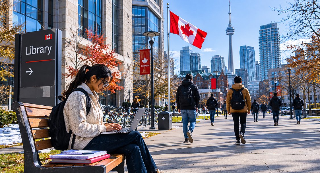International student studying and working in Toronto Canada in 2026