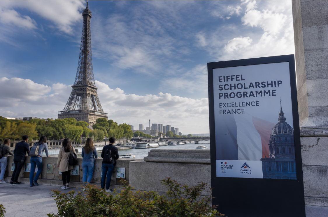 Eiffel Scholarship nomination process in France with Eiffel Tower and Campus France scholarship information